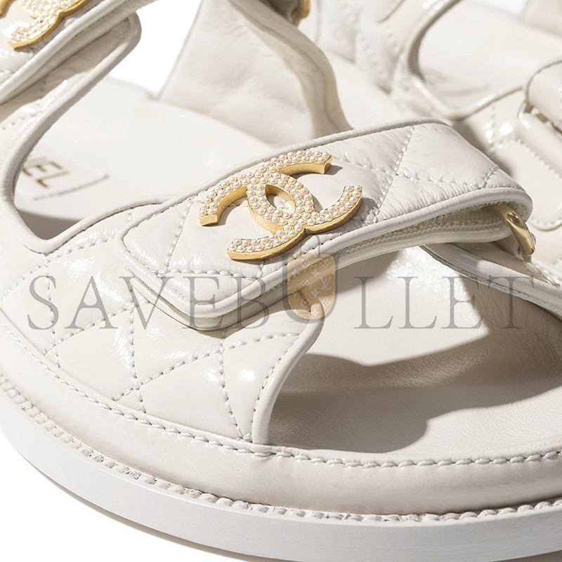 Ch*el mules shiny lambskin g45507